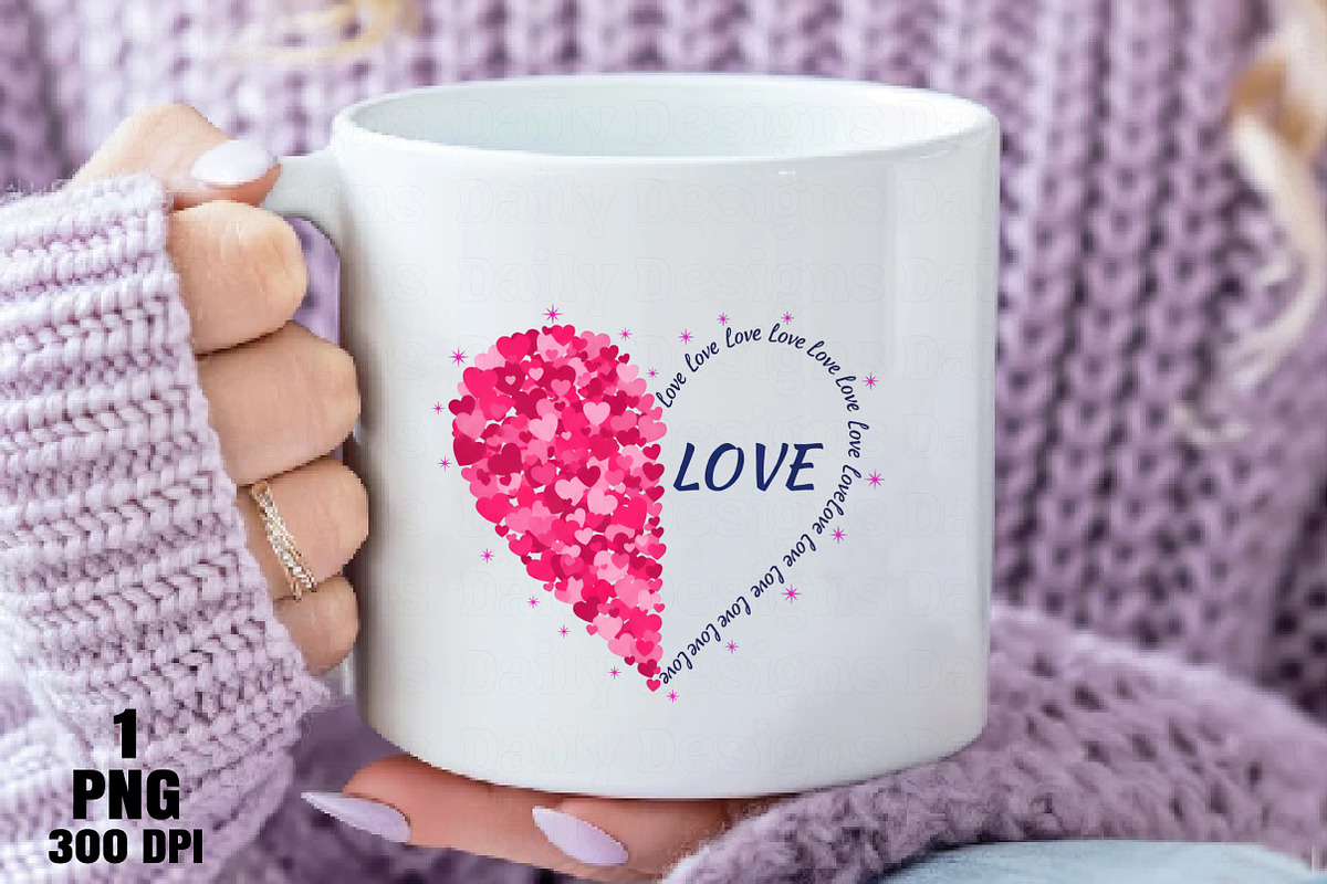 Falling Hearts LOVE PNG, an Illustration by Daily.Designs (Photo 2 of 5)