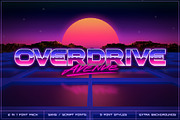 Overdrive Avenue – 2 in 1 Retro Wave, a Symbol Font by Ckybe's Corner (Thumbnail 1 of 14)