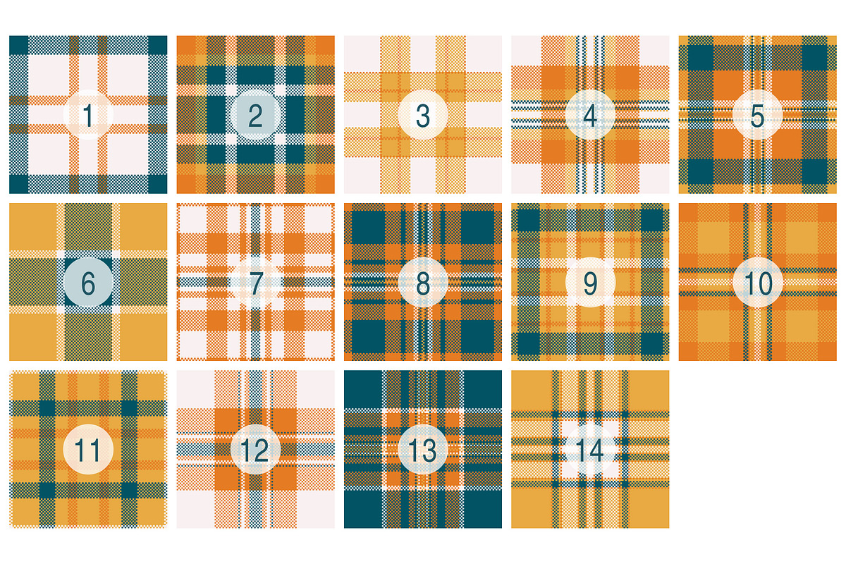 #232 Seasonal Pixel Ornaments, a Pattern Graphic by Plaid4You (Photo 2 of 5)