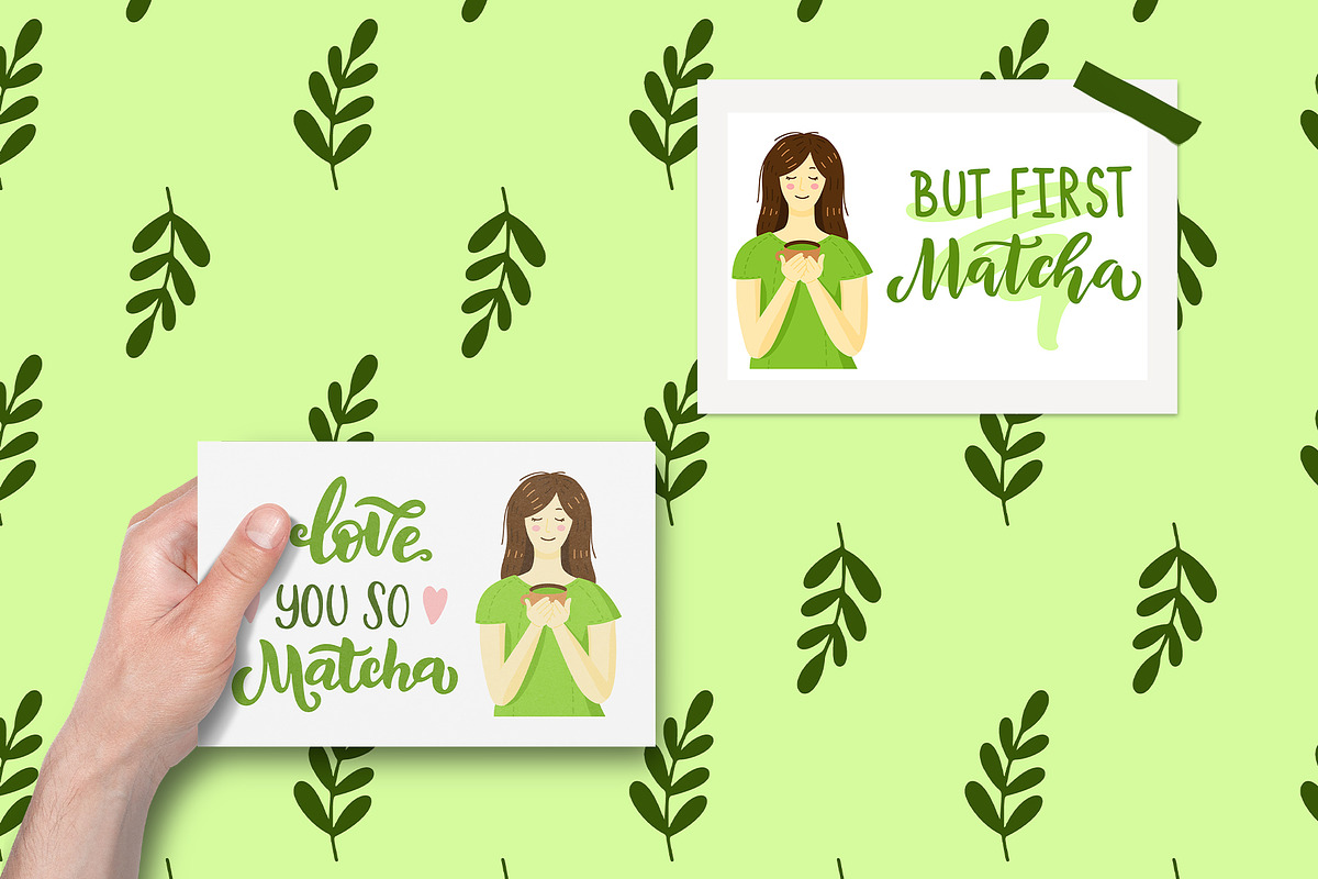 Matcha Green Tea Collection, an Object Graphic by Yamurchik (Photo 9 of 9)