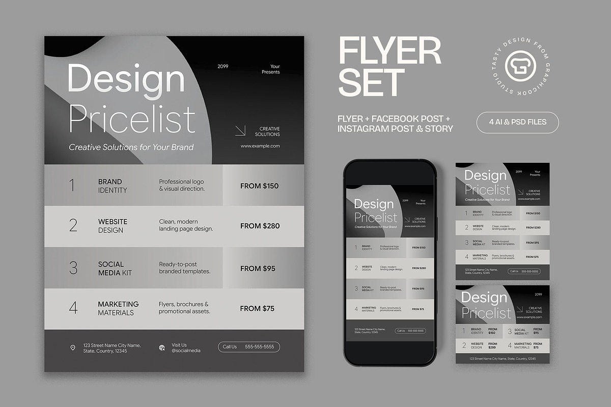Design Price List Flyer, a Flyer Template by graphicook (Photo 1 of 3)