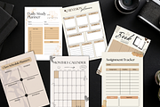 Canva Aesthetic Student Planner, a Stationery Template by WynterLife Studio (Thumbnail 4 of 9)