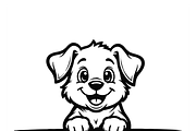 Adorable Puppy Clipart, an Object Illustration by CarWrap design (Thumbnail 3 of 4)