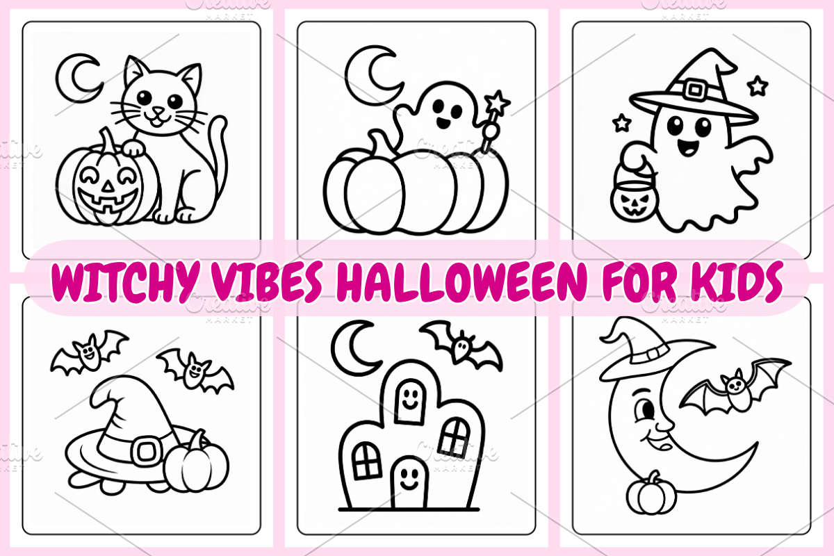 Witchy Vibes Halloween For Kids, a Seasonal Illustration by Coco Bloom (Photo 1 of 3)
