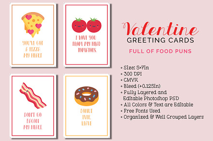 12 Valentine's Day Greeting Cards, a Card Template by Cyrah's Collection