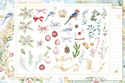 Watercolor Christmas ornament bundle, a Decorative Illustration by WonderWonder (Thumbnail 6 of 20)