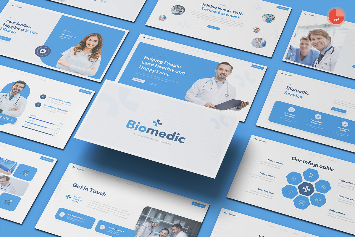 Medical Health PowerPoint, a Presentation Template by Pixslides (Photo 1 of 7)