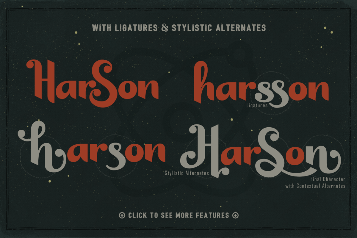 Harson Inter-Galactic Typeface preview 7