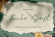 Thinker Script - Signature Font, a Script Font by StringLabs (Thumbnail 1 of 8)