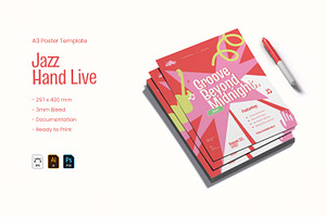 Jazz Live - Poster, a Poster Template by VUNIRA