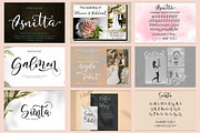 Wedding Collection Font Bundles, a Script Font by yanindesign (Thumbnail 7 of 10)