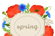Backgrounds with spring flowers., a Card Template by incomible (Thumbnail 1 of 3)