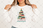 All Booked For Christmas Design, an Illustration by Craft Nest (Thumbnail 2 of 6)