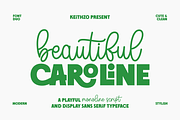 Beautiful Caroline - Font Duo, a Sans Serif Font by Keithzo (Thumbnail 1 of 8)