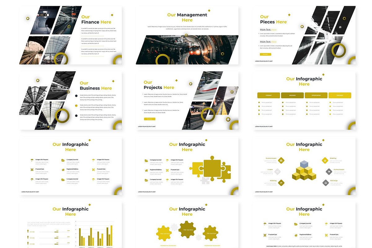 Station - Powerpoint Template, a Presentation Template by AQR Studio