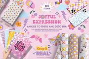 90s-Y2K Graphic Pattern Collection, an Object Graphic by Essentially Nomadic (Thumbnail 1 of 17)