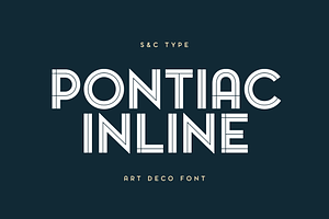 Pontiac Inline, a Sans Serif Font by S&C Type