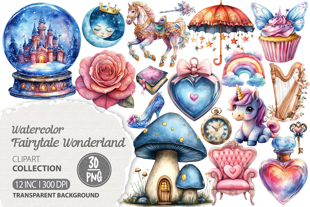 Fairytale Wonderland Clipart, an Illustration by Dream Creation (Photo 1 of 6)