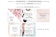 Rose Gold Social Media Templates, a Social Media Template by Essem Creatives (Thumbnail 2 of 8)