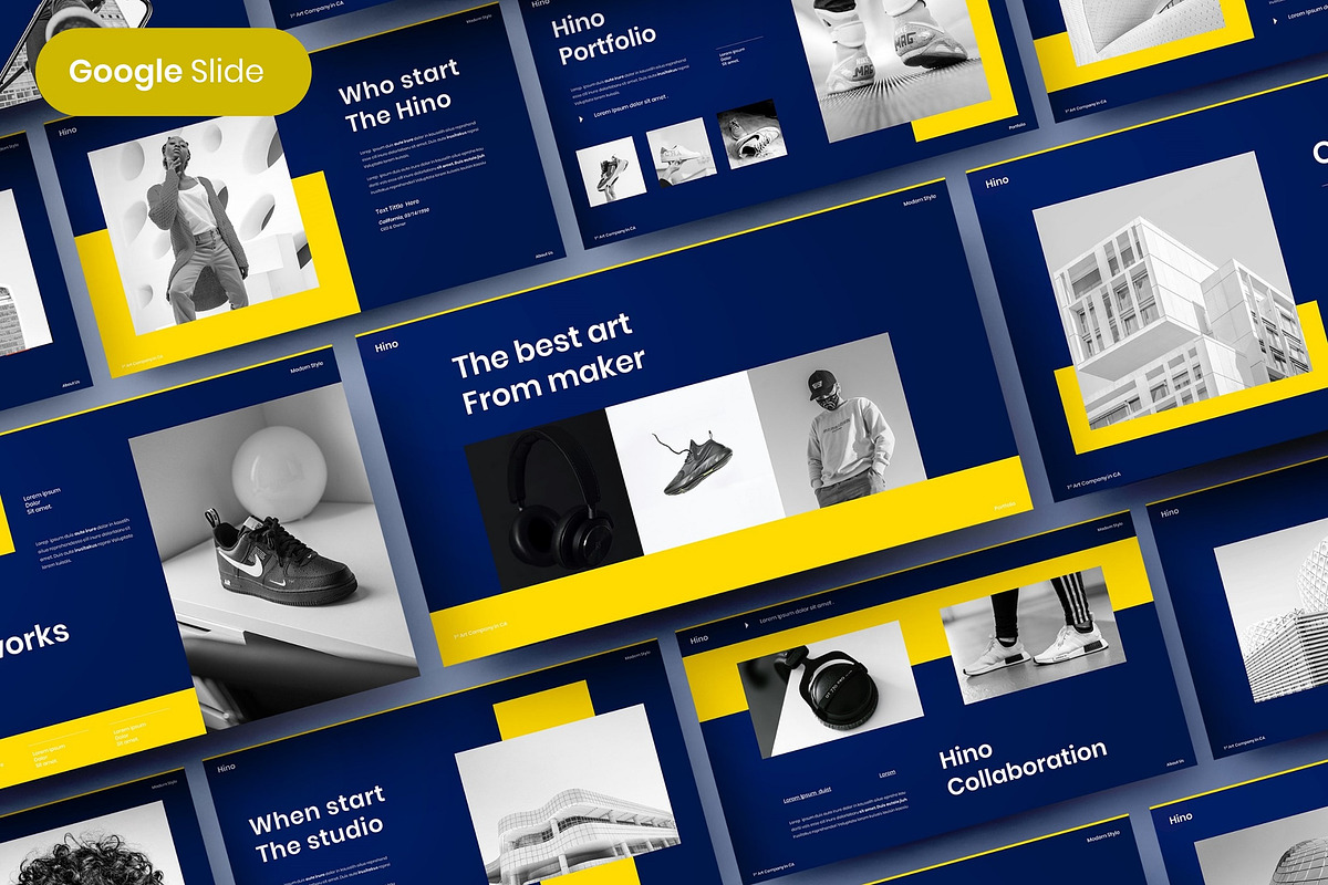 Hino - Business Google Slide, a Presentation Template by Dens Creative Studio (Photo 1 of 6)