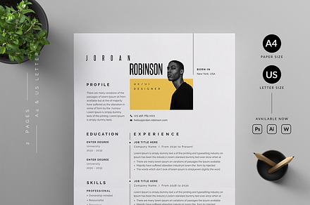 Resume/CV, a Resume Template by Reuix Studio
