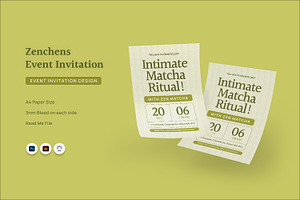 Zenchens - Event Invitation, an Invitation Template by Fannan Studio