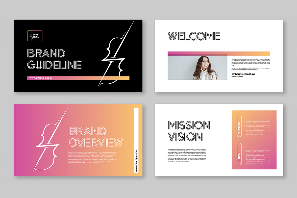 Creative Brand Guideline, a Presentation Template by Mighty-Slide (Photo 2 of 6)