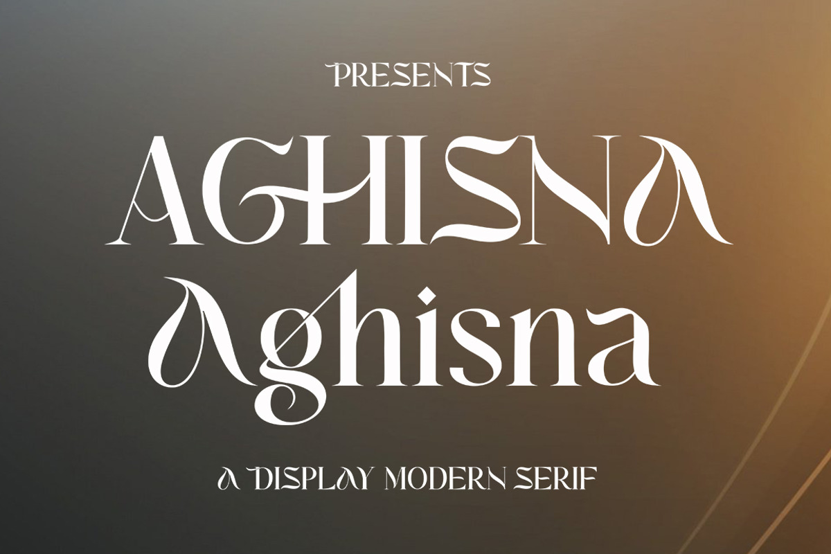 Aghisna Display, a Script Font by Typehill (Photo 1 of 12)