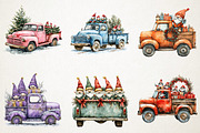 Christmas Gnome and truck clipart bu, an Illustration by RobertsArt (Thumbnail 5 of 6)