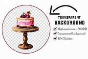 Watercolor Cake Clipart, an Illustration by Libby Wishes (Thumbnail 4 of 5)