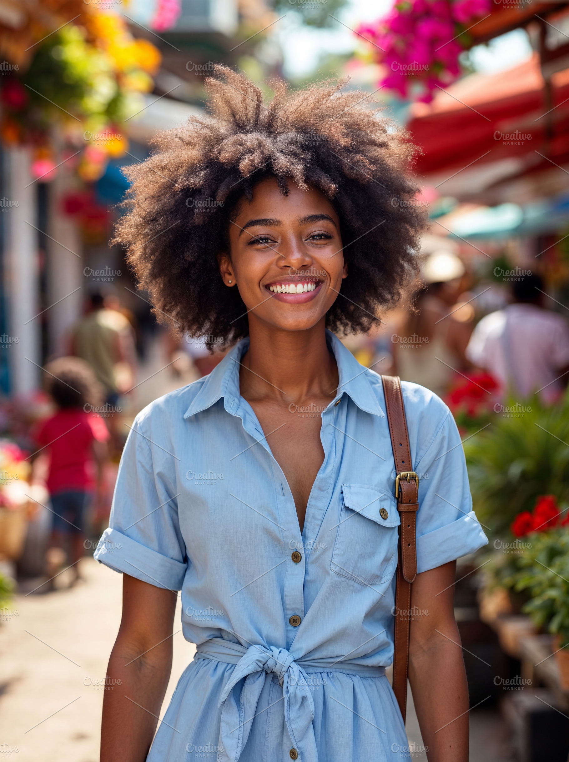 Smiling young black woman, a Person Photo by Volff