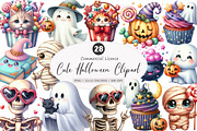 Cute Halloween Clipart, an Illustration by SinaCreation (Thumbnail 1 of 5)