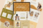 Boho Canva Website Template, a Landing Page Template by Anna Design Studio (Thumbnail 1 of 8)