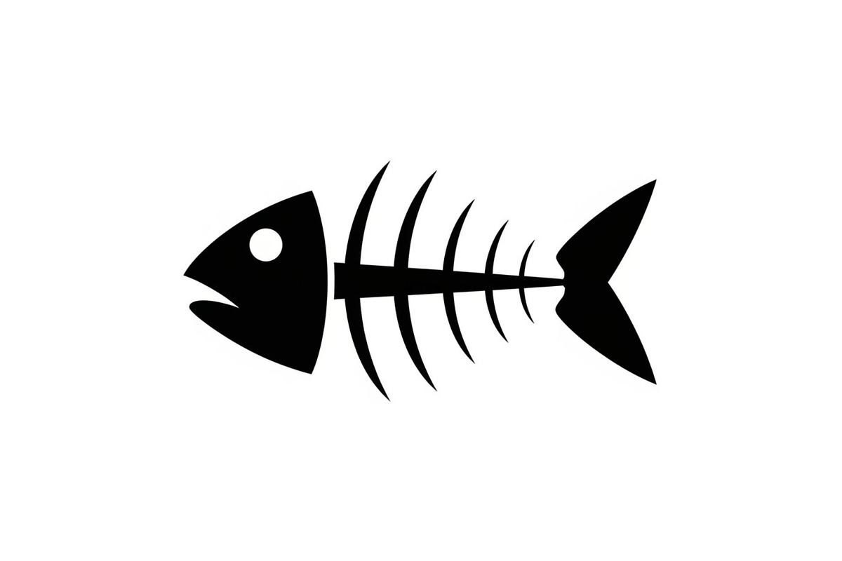 Fish Bone Skeleton Vector Bundle, an Illustration by Designs_River
