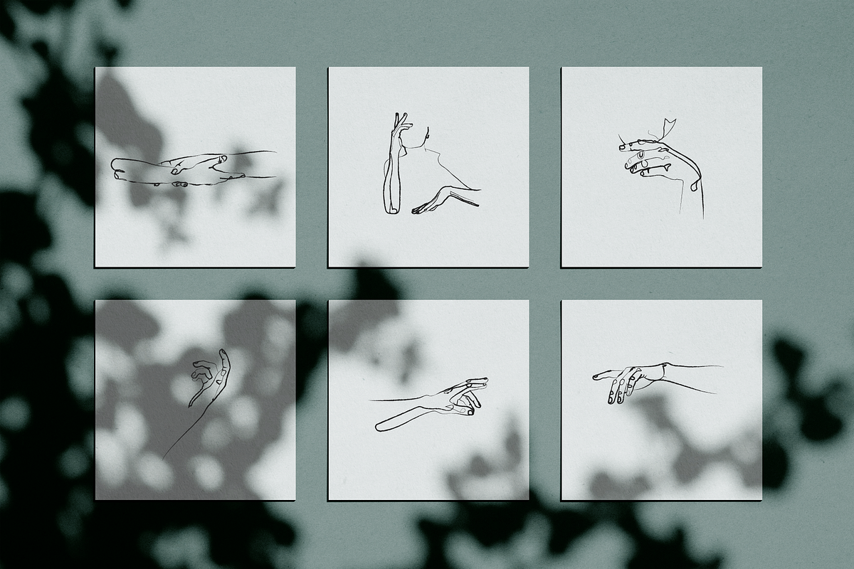Hands Line Drawings, a Person Illustration by Delightful Design (Photo 5 of 7)
