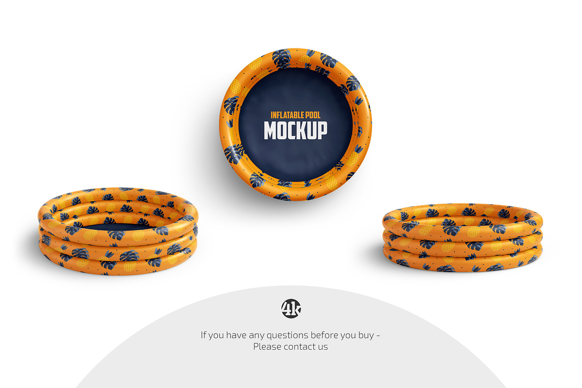 Inflatable Pool Mockup Set, a Product Mockup by Country4k (Photo 4 of 4)