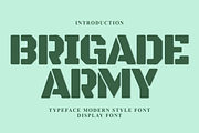 Brigade Army, a Script Font by InermediaSTUDIO (Thumbnail 1 of 7)