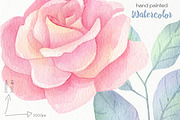 Watercolor Blooming Clipart, an Illustration by OllyKo Art (Thumbnail 7 of 8)