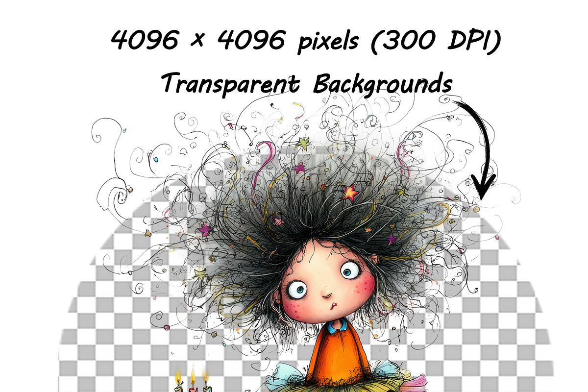 Watercolor Quirky Fairy Clipart Set, a Graphic by one-touch (Photo 14 of 14)