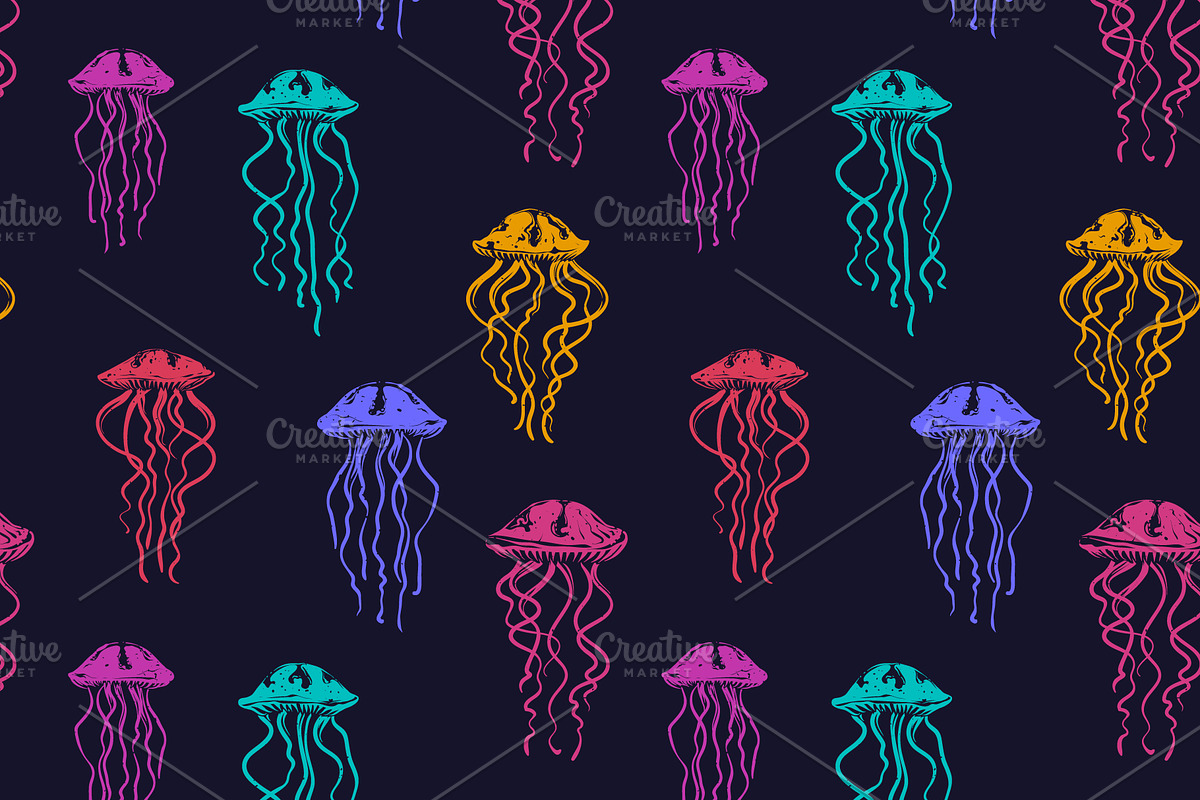 Exotic Underwater Creatures Drawings, a Decorative Illustration by Adiemus (Photo 9 of 9)