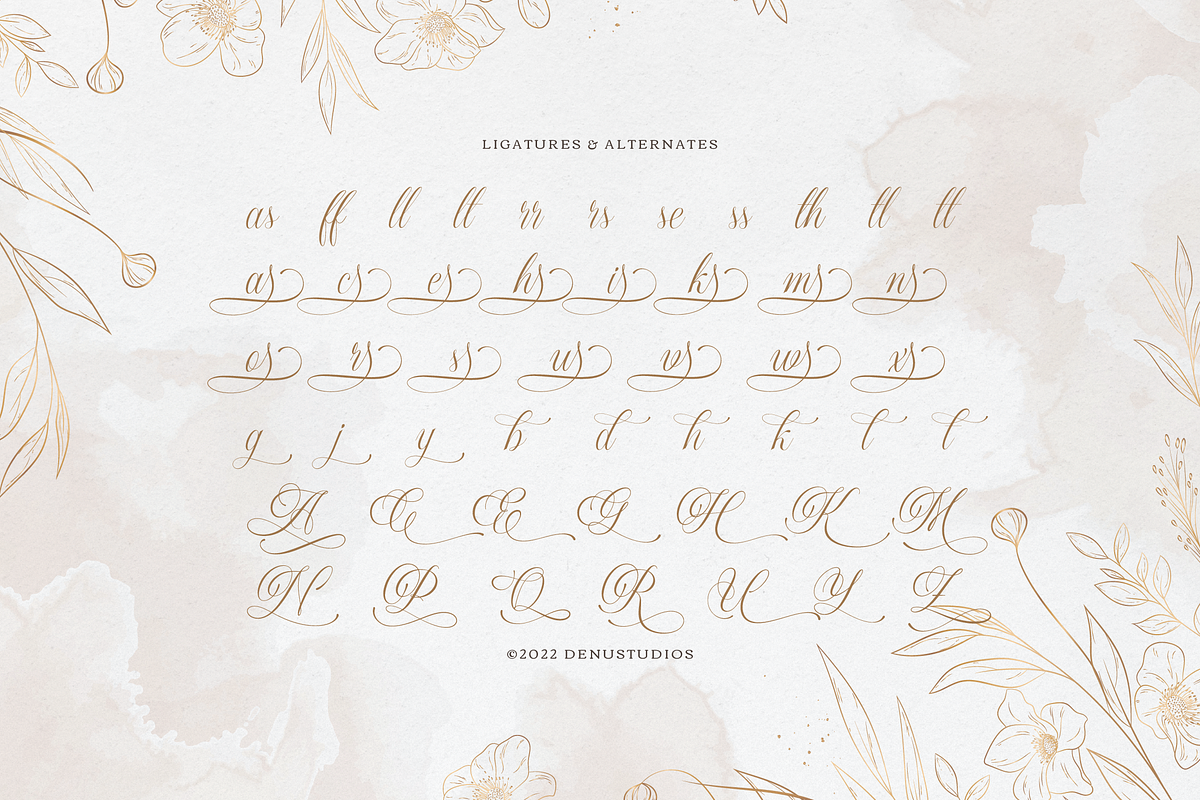 Sirclair Miwareta Beauty Calligraphy, a Script Font by Denustudios (Photo 12 of 12)