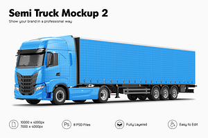 Semi Truck Mockup 2