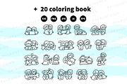 Cute Kawaii Dogs Couples Love, an Animal Illustration by Palau (Thumbnail 11 of 12)