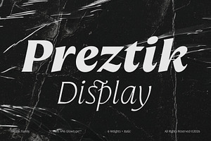 Preztik Display Typeface