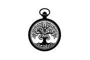 Steampunk Tree of Life Symbol Bundle, an Illustration by yasushie (Thumbnail 16 of 31)