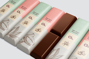 Chocolate Bar Mockup Bundle