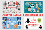 Monster Bundle Kids Illustrations, an Animal Illustration by sceptical cactus (Thumbnail 1 of 39)