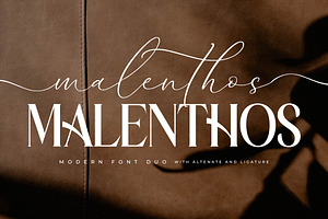 Malenthos Modern Font Duo