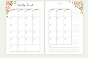 Monthly Planner A5 Inserts, a Stationery Template by EasyLifePlanners (Thumbnail 2 of 6)