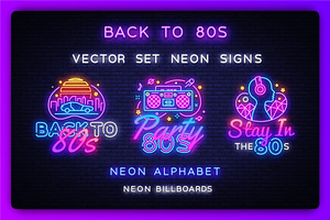 Back to 80s Neon Signs